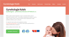 Desktop Screenshot of gynekologiekolek.cz