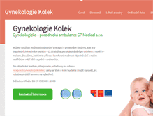 Tablet Screenshot of gynekologiekolek.cz